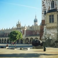 Jesień na krakowskim Rynku