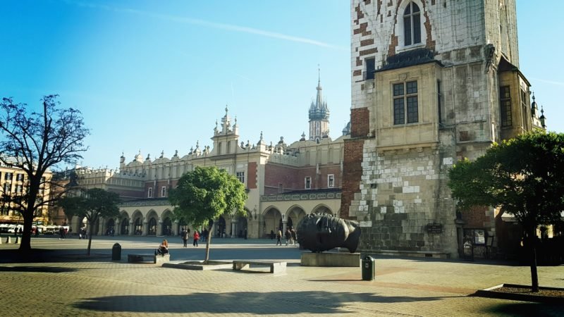 Jesień na krakowskim Rynku