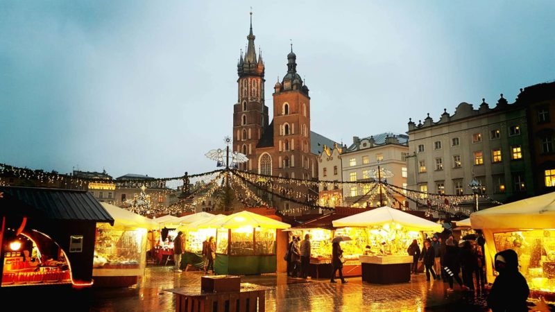 Rynek w Krakowie - świeta
